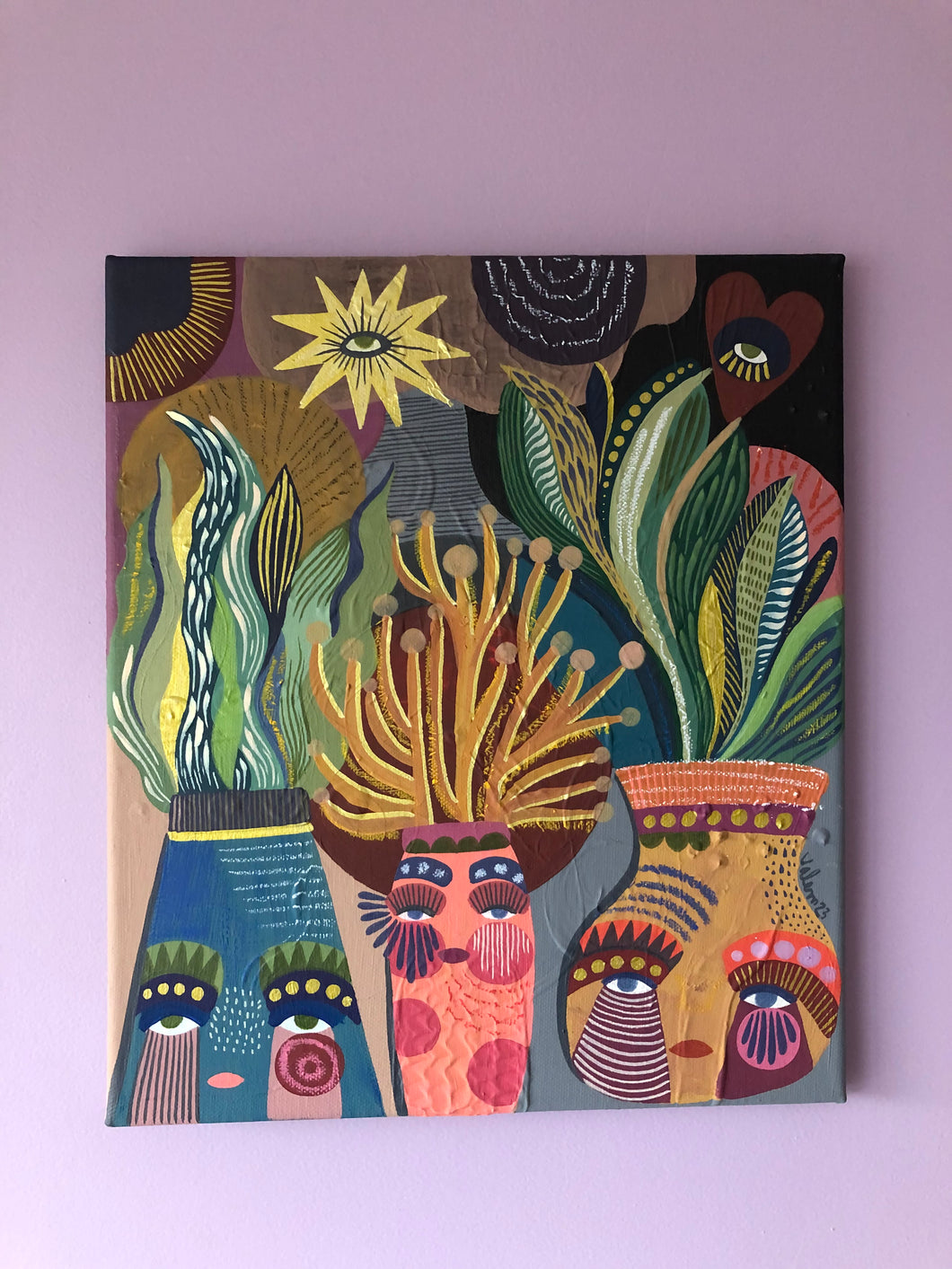“Ojos nocturnos floreciendo”